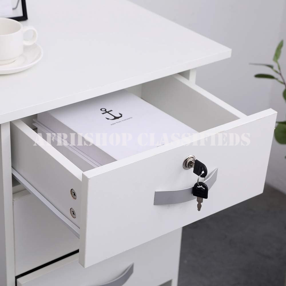 Study Desks:Home Office Desk with Drawers