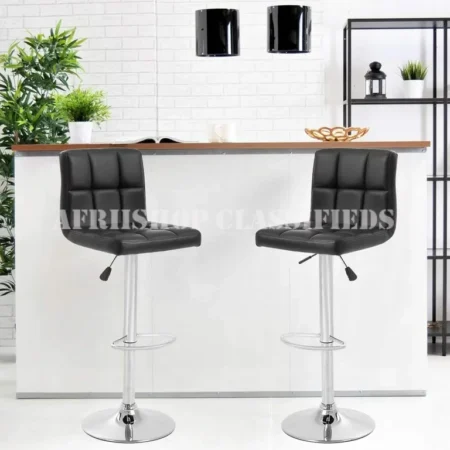 Barstools;Leather Swivel Bar Stool (Adjustable)