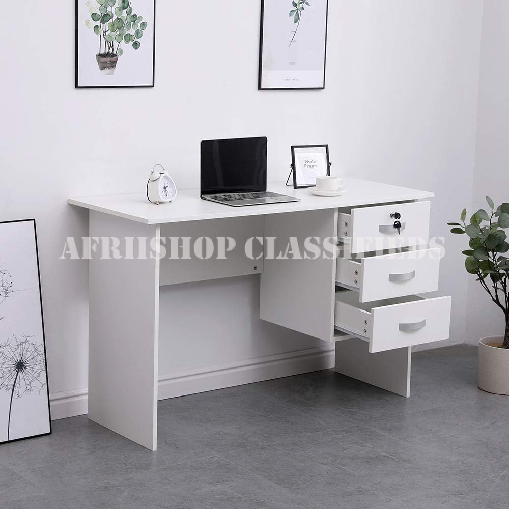 Study Desks:Home Office Desk with Drawers