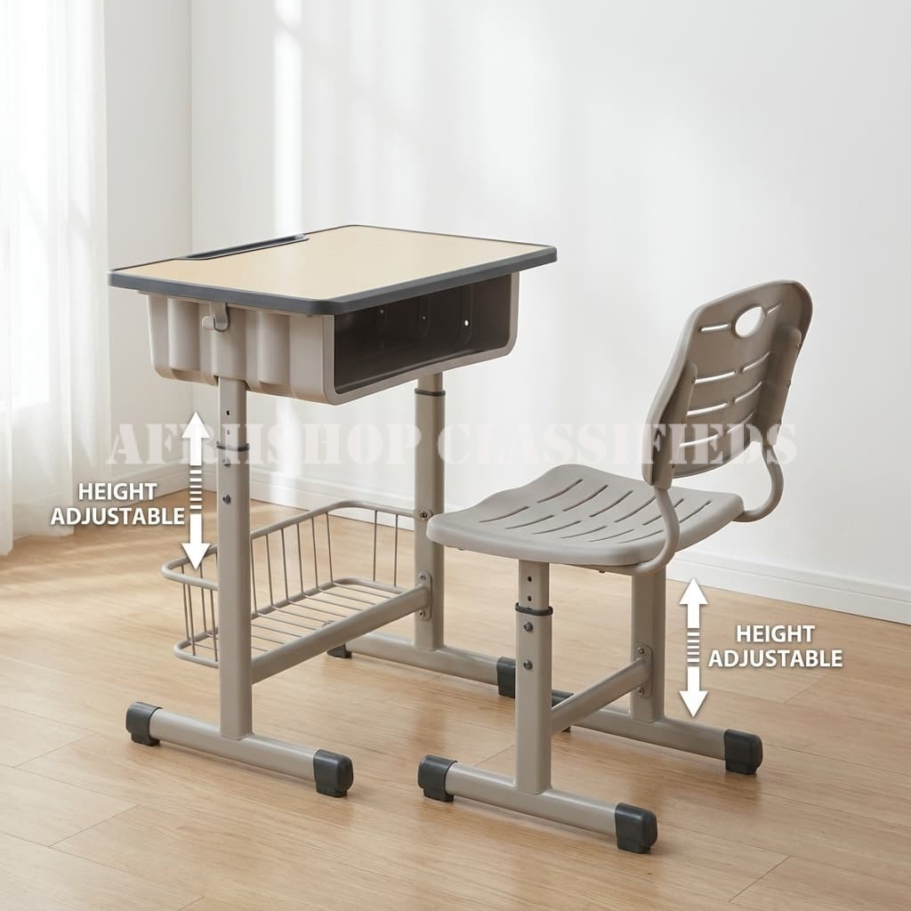 Kid’s Desk; Height Adjustable Study Kid’s Desk