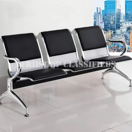 Reception Bench; 3 Link Padded Waiting Bench