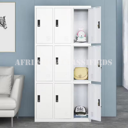 Office Cabinet : 9-Door office Steel Storage Cabinet