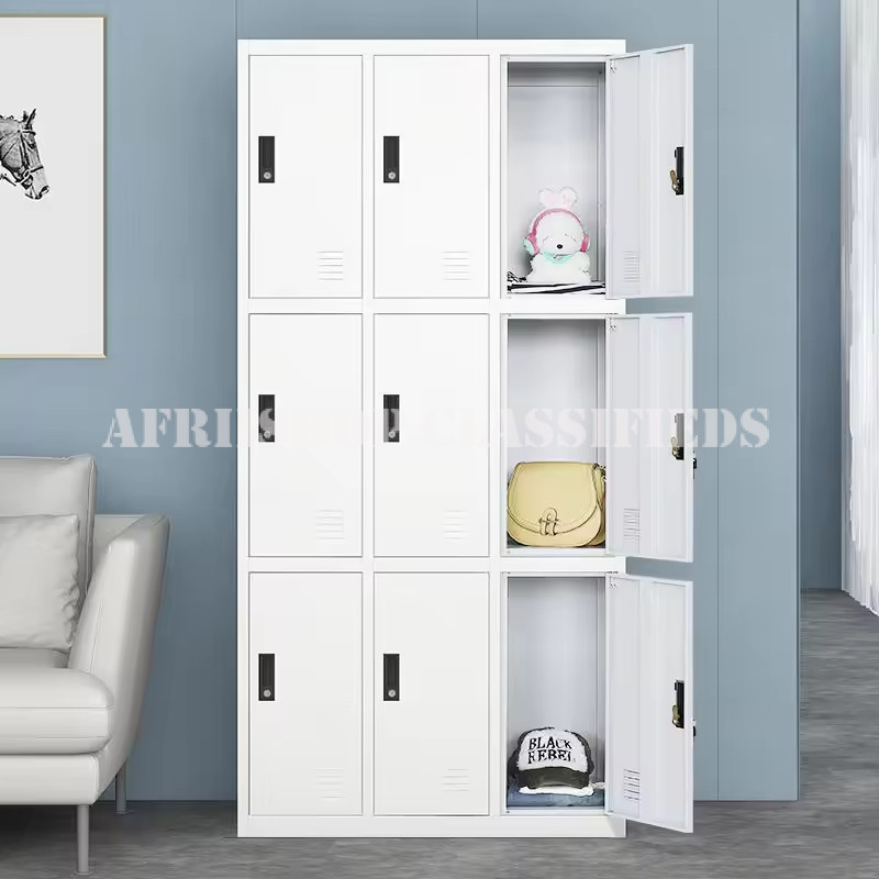 Office Cabinet : 9-Door office Steel Storage Cabinet