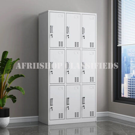 Office Cabinet : 9-Door office Steel Storage Cabinet