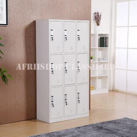 Office Cabinet : 9-Door office Steel Storage Cabinet