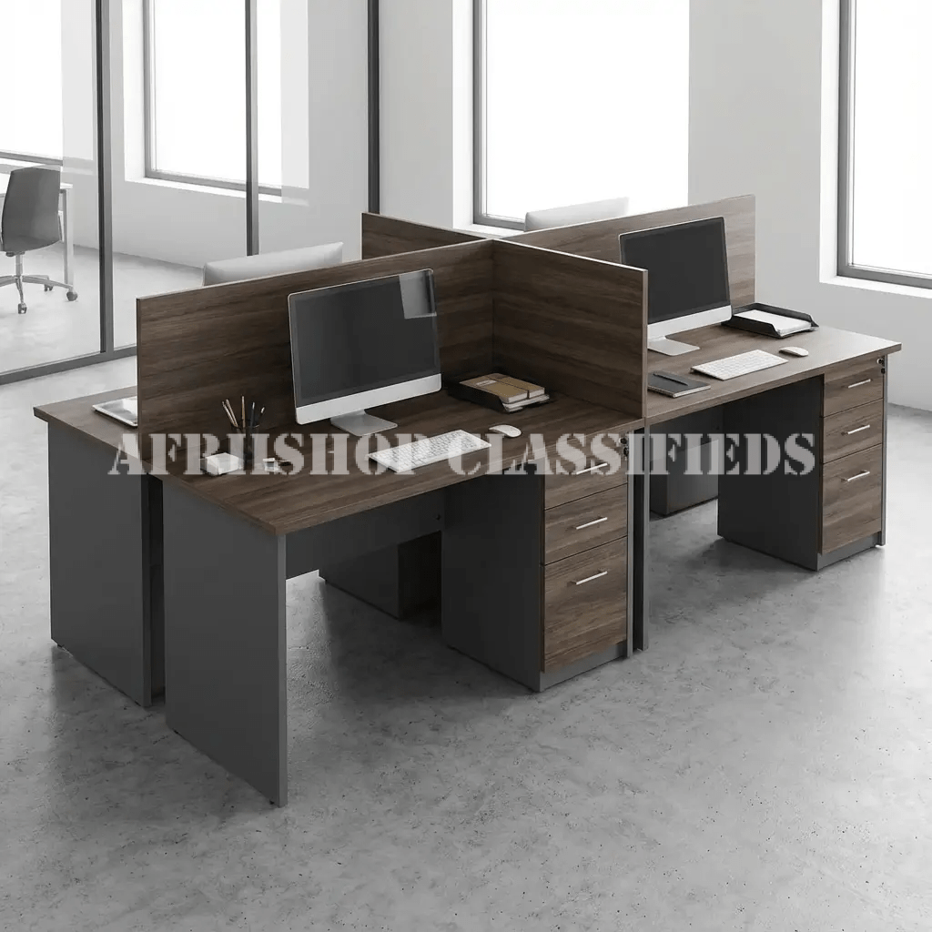 4-Seater Custom Office Workstation