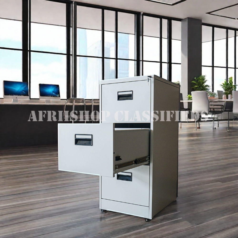 Office Cabinet; 3 Drawer Steel Office Cabinet