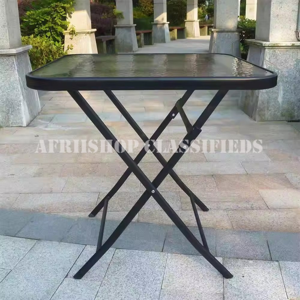 Home Table; Compact Square Folding Outdoor Table for Dining
