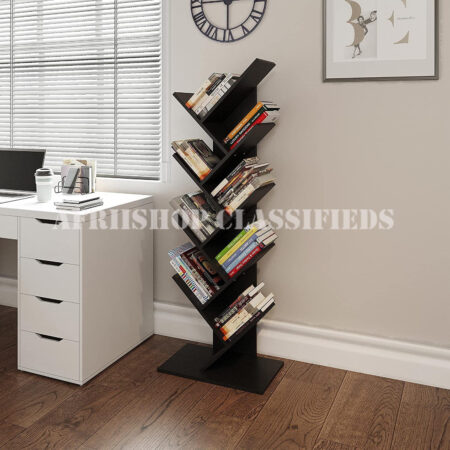 Bookshelf; 9 Tier Tree Book Shelf
