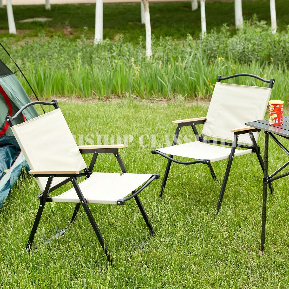 Outdoor Chair; Heavy-Duty Foldable Outdoor Dining Chair