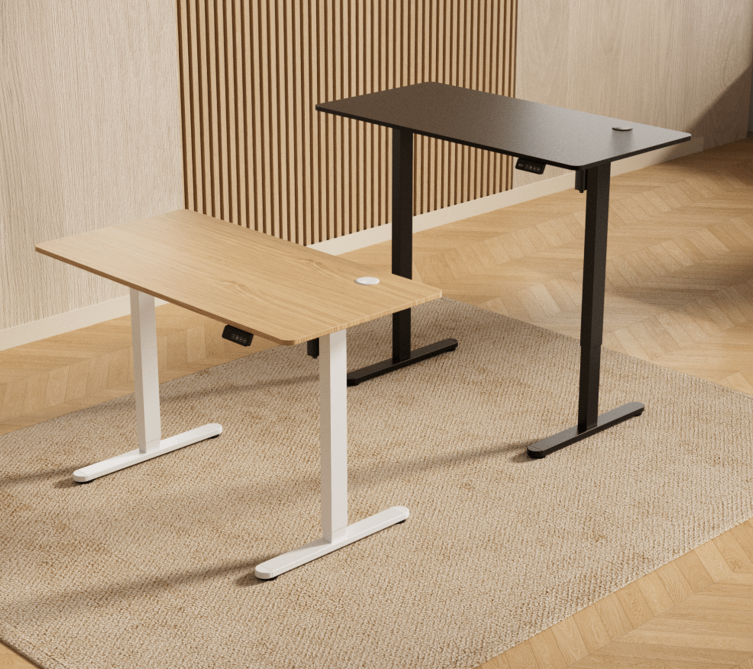 Office Desk : Electric 1.2m Height Adjustable Office Computer Desk