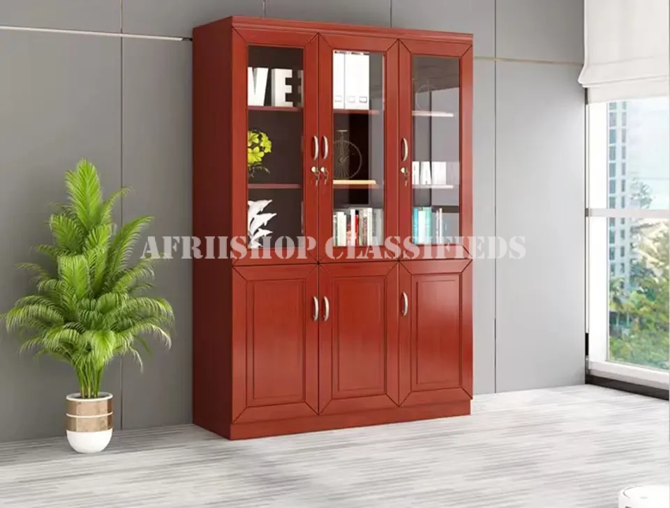 Bookshelves:3-Door Wooden Home Office Cabinet