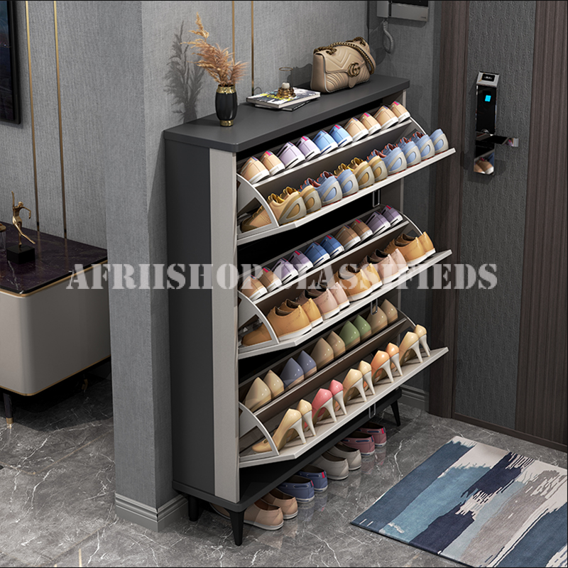 Home Decor; Bucket Flip Shoe Rack Cabinet