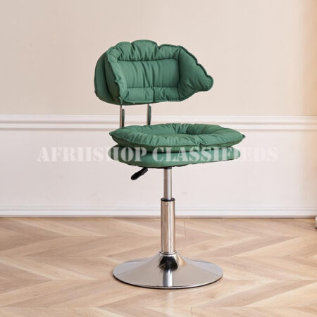 Bar Stool :Adjustable Green Bar Stool