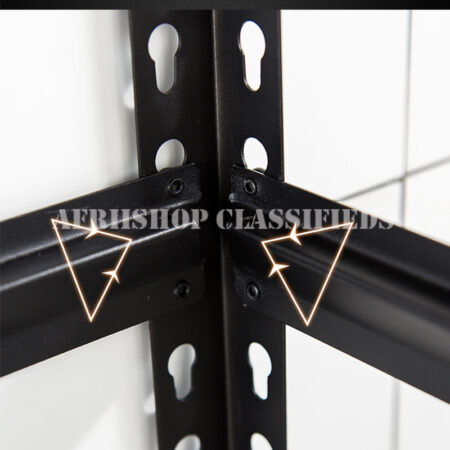 Office Bookshelf: 5 Tier Black Office Bookshelf