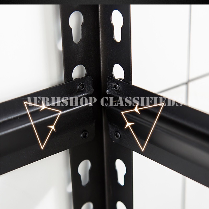 Office Bookshelf: 5 Tier Black Office Bookshelf