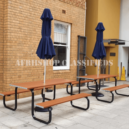 Outdoor Table: Steel Picnic Outdoor Table