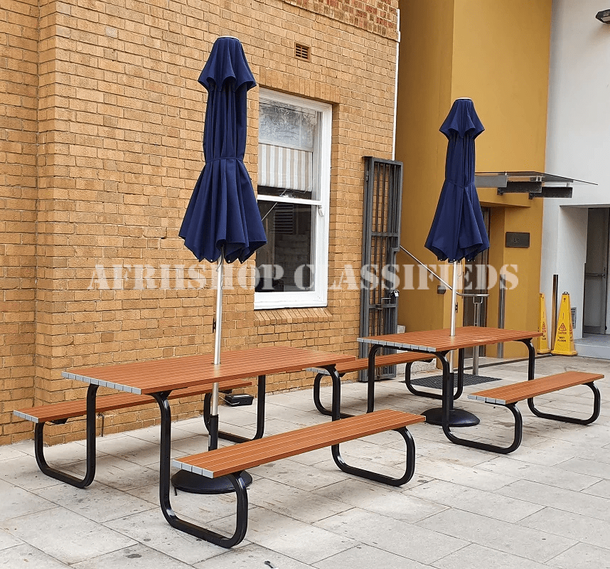 Outdoor Table: Steel Picnic Outdoor Table