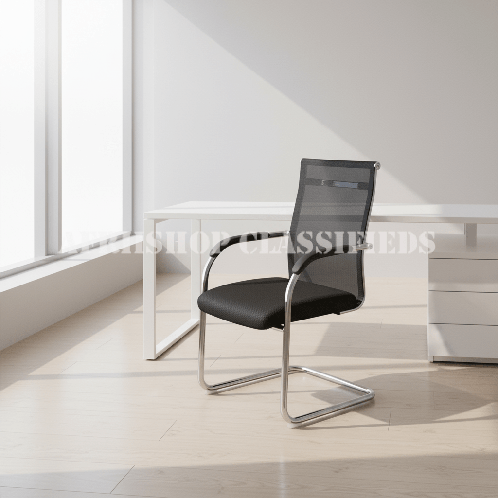 Ergonomic Mesh Reception Chair