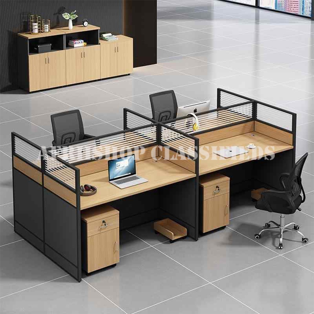 Office Workstation: 4-Way Office Workstation