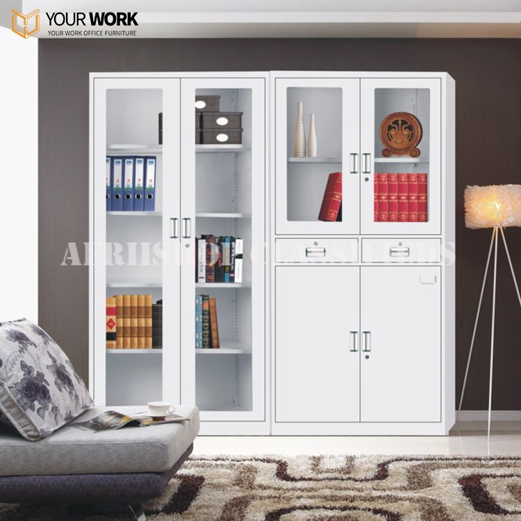 Office Cabinet: 2 Door White Office Cabinet For Storage