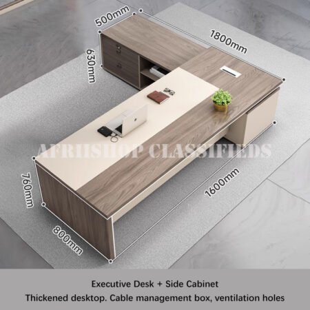 Office Desk; 1600mm Modern Executive Office Desk