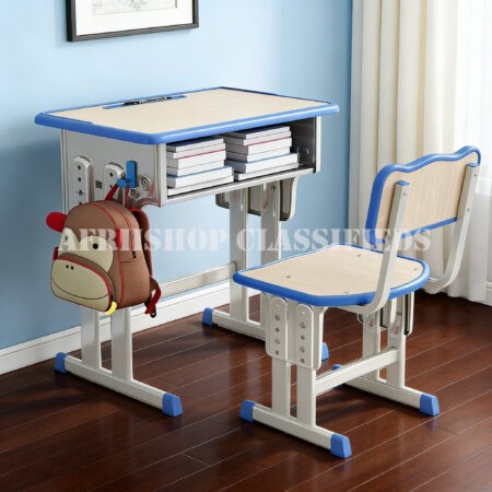 Kids Furniture; Ajustable Height Wooden Kids Furniture