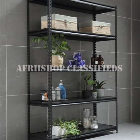 Office Bookshelf: 5 Tier Black Office Bookshelf