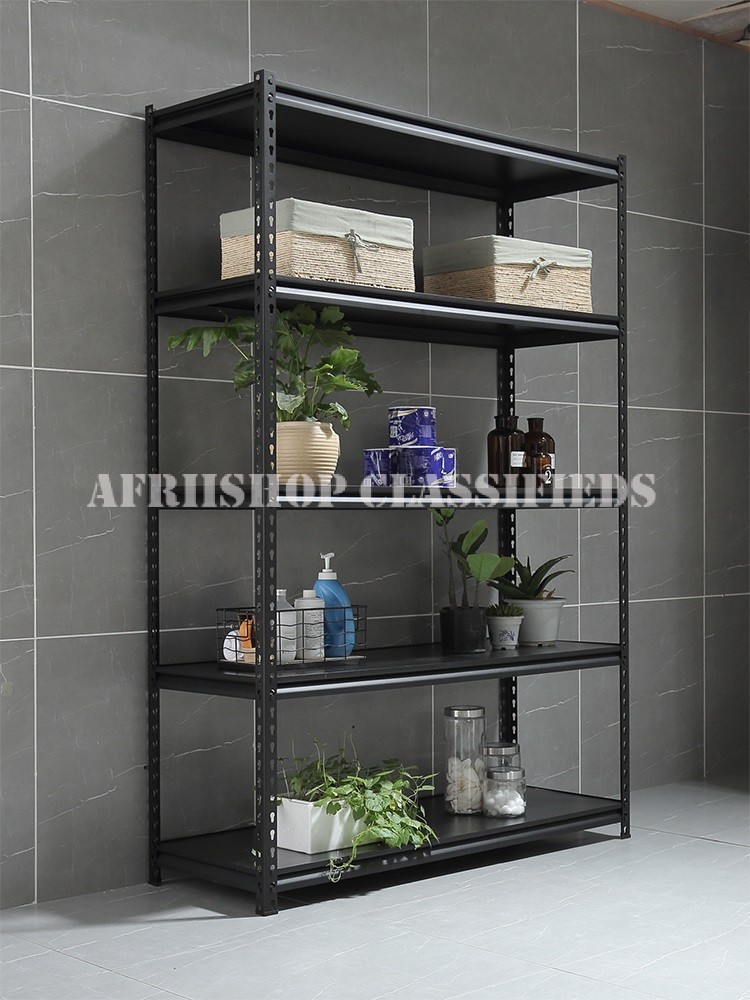 Office Bookshelf: 5 Tier Black Office Bookshelf