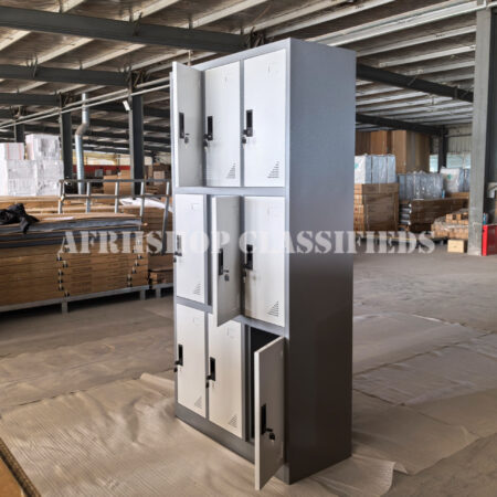 9-Locker Steel Storage Cabinet