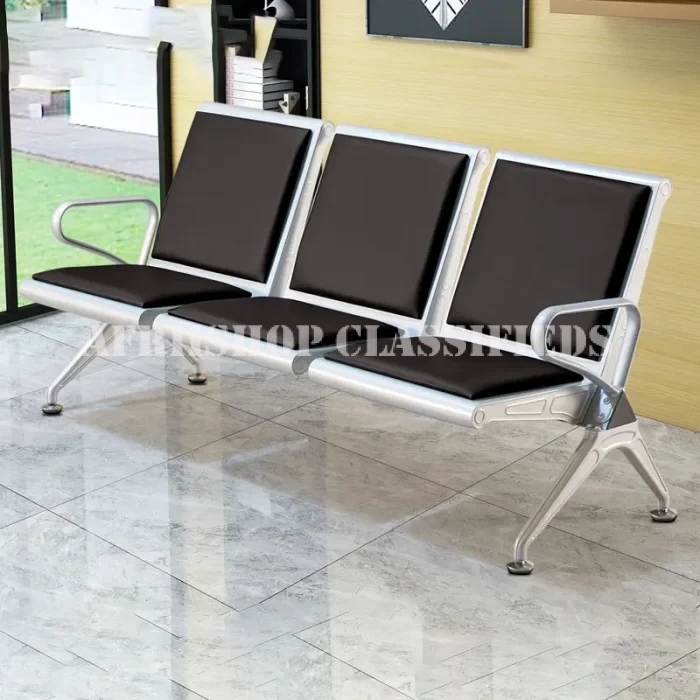 Reception Bench; 3-Link Reception Office Bench