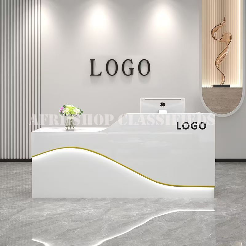 Reception Tables; Marble Reception Desk Modern luxury
