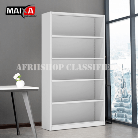 Bookshelf; 5-Tier Wooden Book Shelf