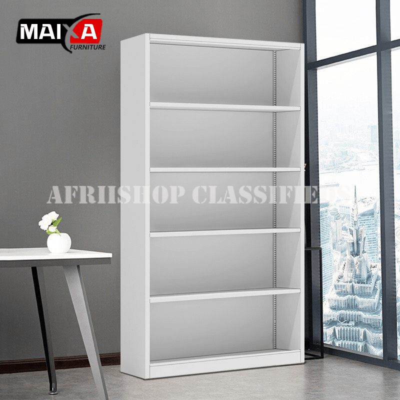 Bookshelf; 5-Tier Wooden Book Shelf