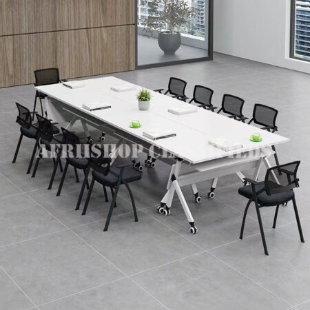 Foldable Table : White Foldable Office Table