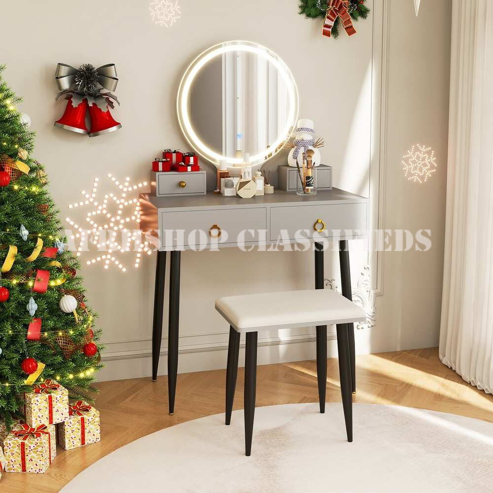 Dressing Table : White Dressing Table With Mirror