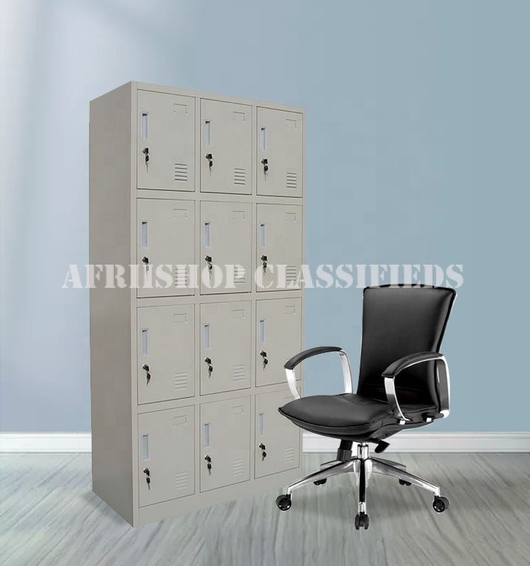 Office Cabinet ; 12-Locker Office Storage Cabinet
