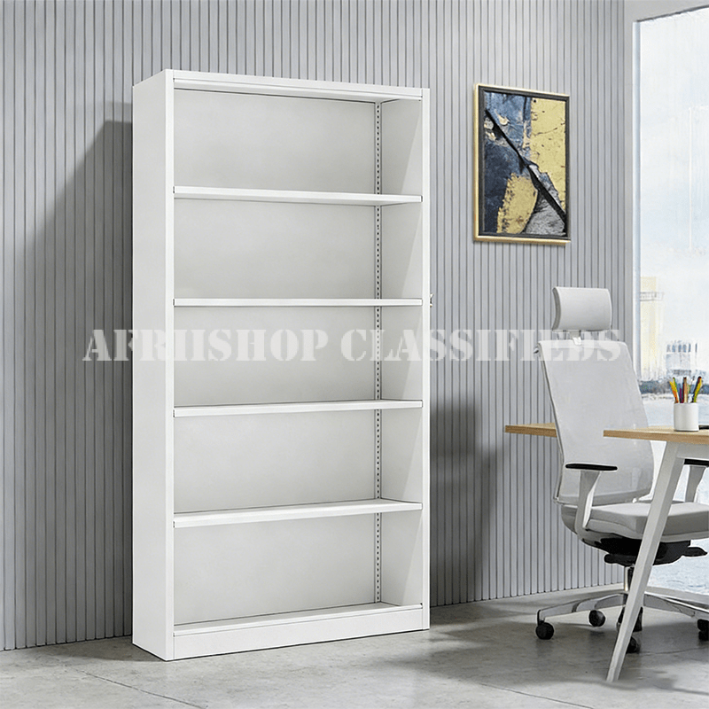 Bookshelf; 5-Tier Wooden Book Shelf