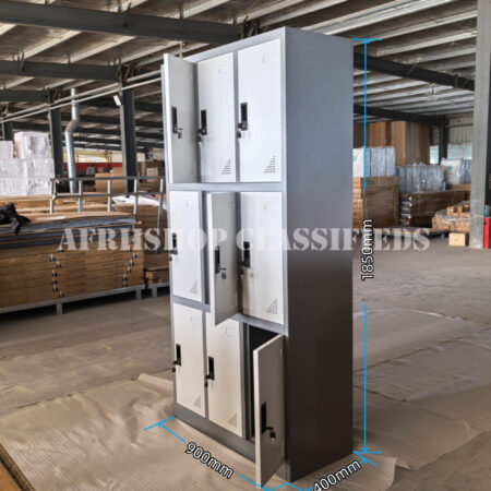 9-Locker Steel Storage Cabinet