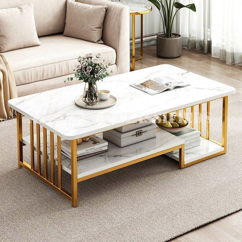Dinning Table: Rectangular Marble Coffee Table