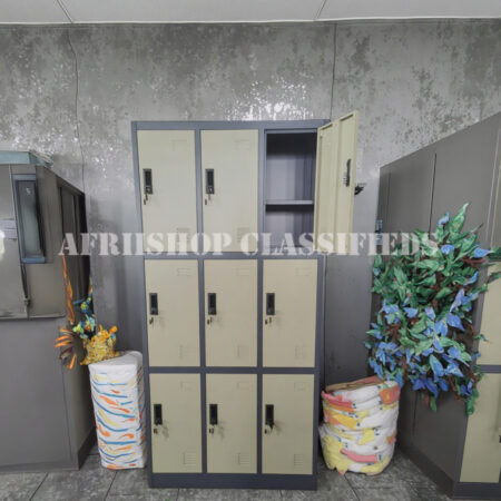 9-Locker Steel Storage Cabinet