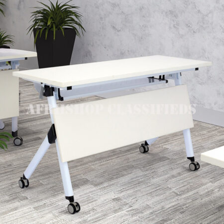 Foldable Table : White Foldable Office Table