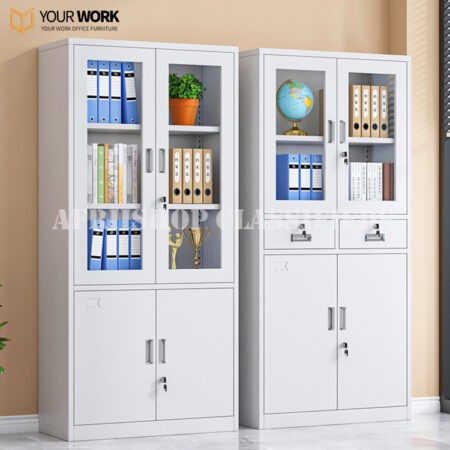 Office Cabinet: 2 Door White Office Cabinet For Storage