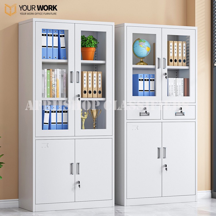 Office Cabinet: 2 Door White Office Cabinet For Storage