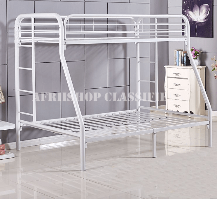 Bunk Bed; Durable Steel Double Bunk Bed for Kids