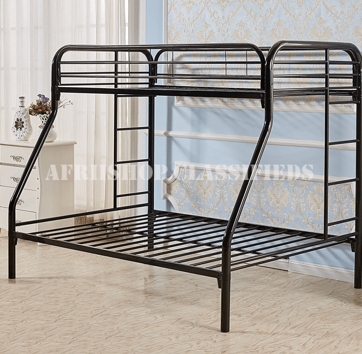 Bunk Bed; Durable Steel Double Bunk Bed for Kids