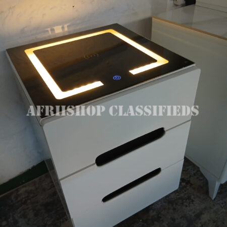 Bedside Table; High-Quality Wooden 2-Drawer Bedside Table