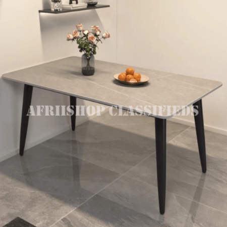 Home Table; Modern Marble Top Dining Table for 4