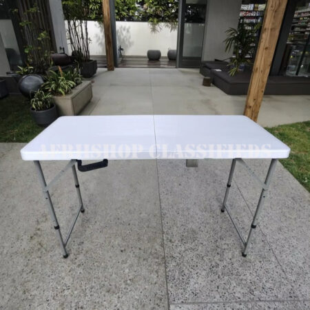 Home Table; Sturdy Plastic Foldable Outdoor Table