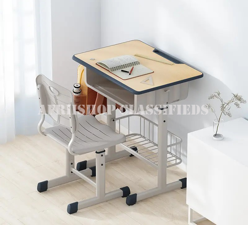 Kids Study Desk : Adjustable Height Kids Study Desk & Chair